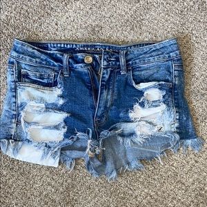 American Eagle High Rise Jean Shorts
